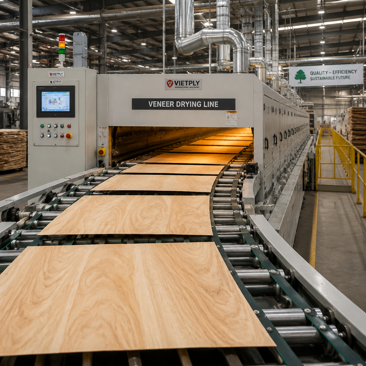 Veneer sorting and drying