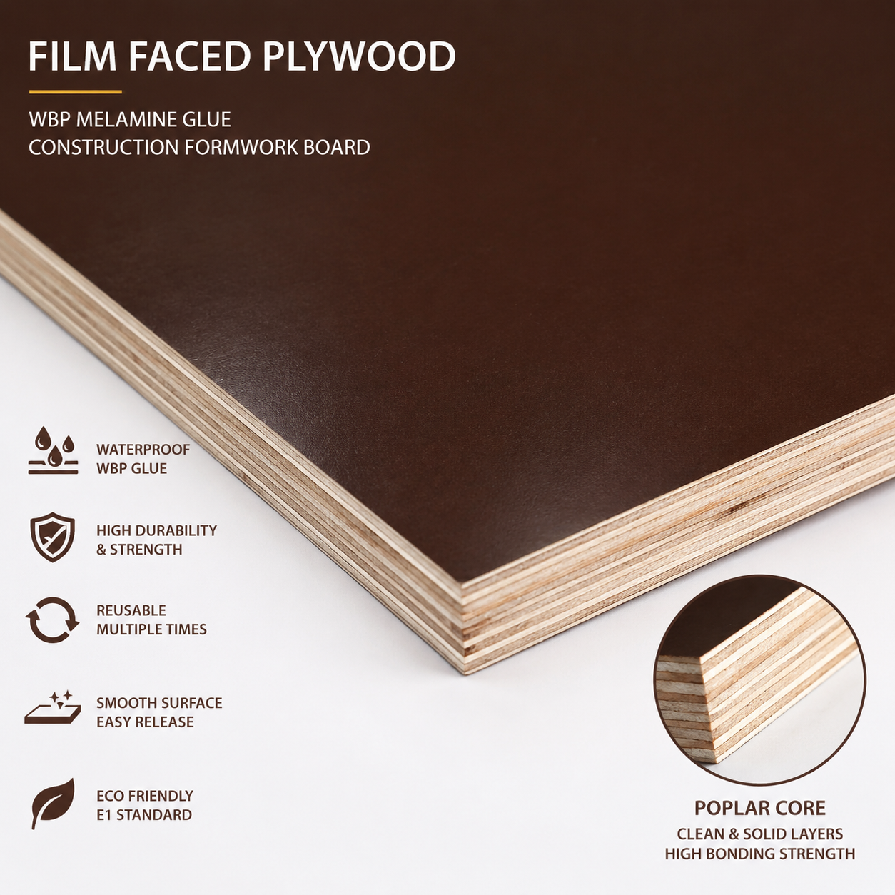 Brown Film Faced Plywood Standard Grade