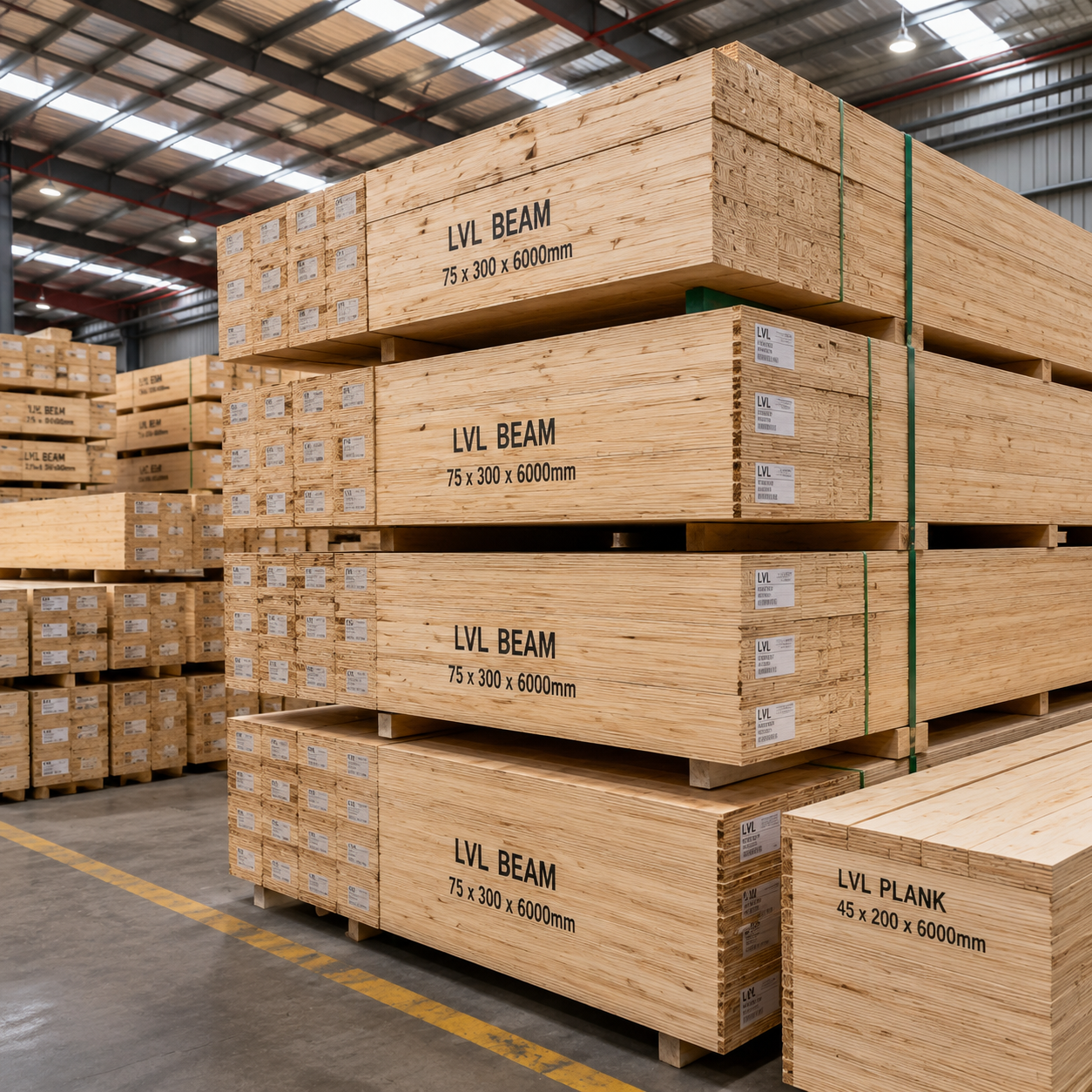 Laminated Veneer Lumber Beams
